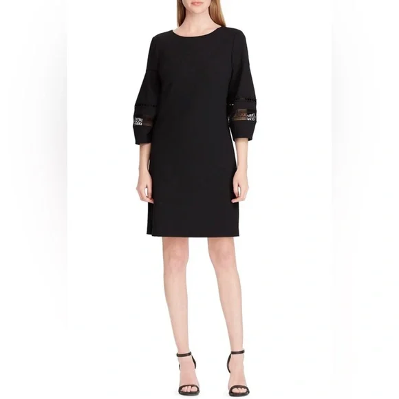 mini shift dress formal Mini Shift Dress in Stretch Linen main image 0